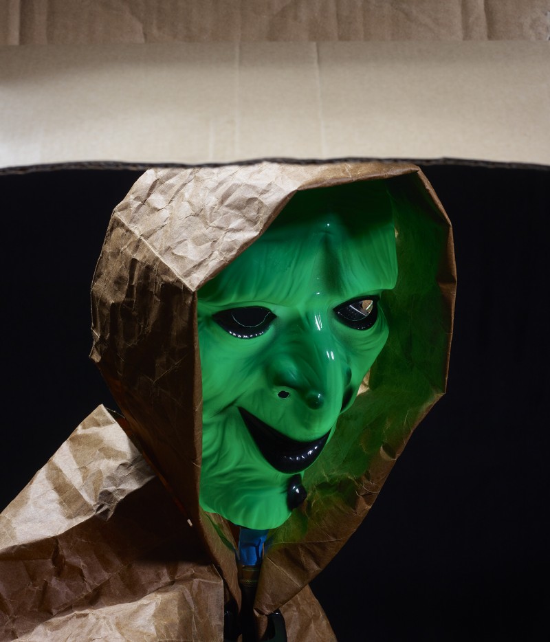 Pierre Seiter, Le masque vert, 2020, 80 x 68 cm
